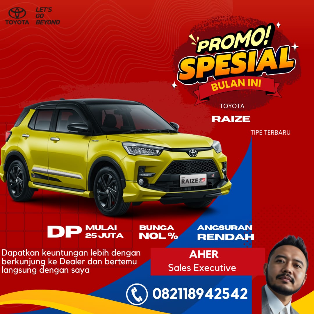 Kredit dan Cicilan Toyota Raize 2025 Terbaru - Dealer Toyota Tasikmalaya