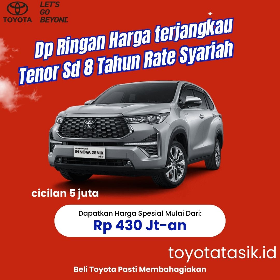 Simulasi kredit Toyota Innova Zenix - Dealer Toyota Tasikmalaya
